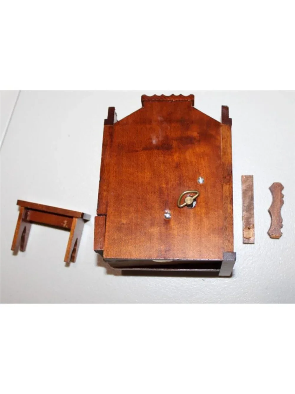 Lot Miniature Doll House Vintage Concord High Boy Shackman Organ Cradle Desk